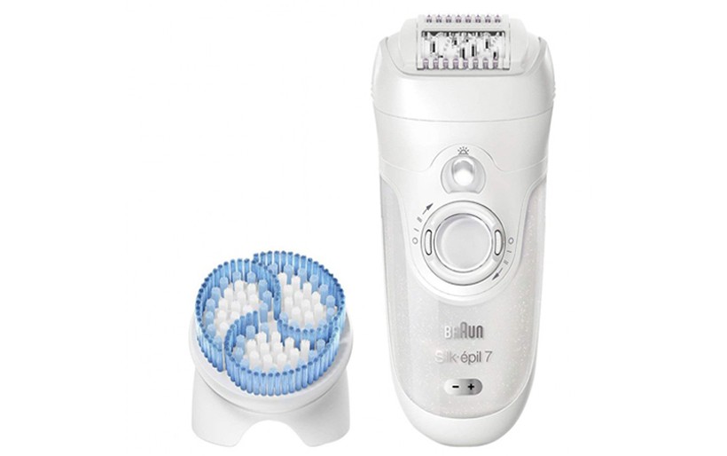 Braun 9710SILKEP Silk-épil electric epilator with cooling glove -  white/purple